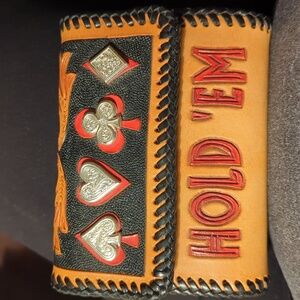 Leather Hold 'Em organizer